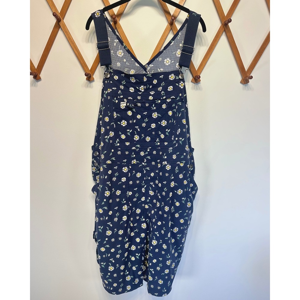 DULUTH Daisy Heirloom Gardening Short Overalls Shortalls Navy Blue XXL